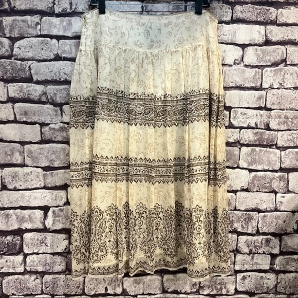 Jones New York Fully Silk Lined Flare Skirt Size Large - Picture 6 of 10